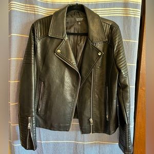 TOPSHOP Leather moto jacket